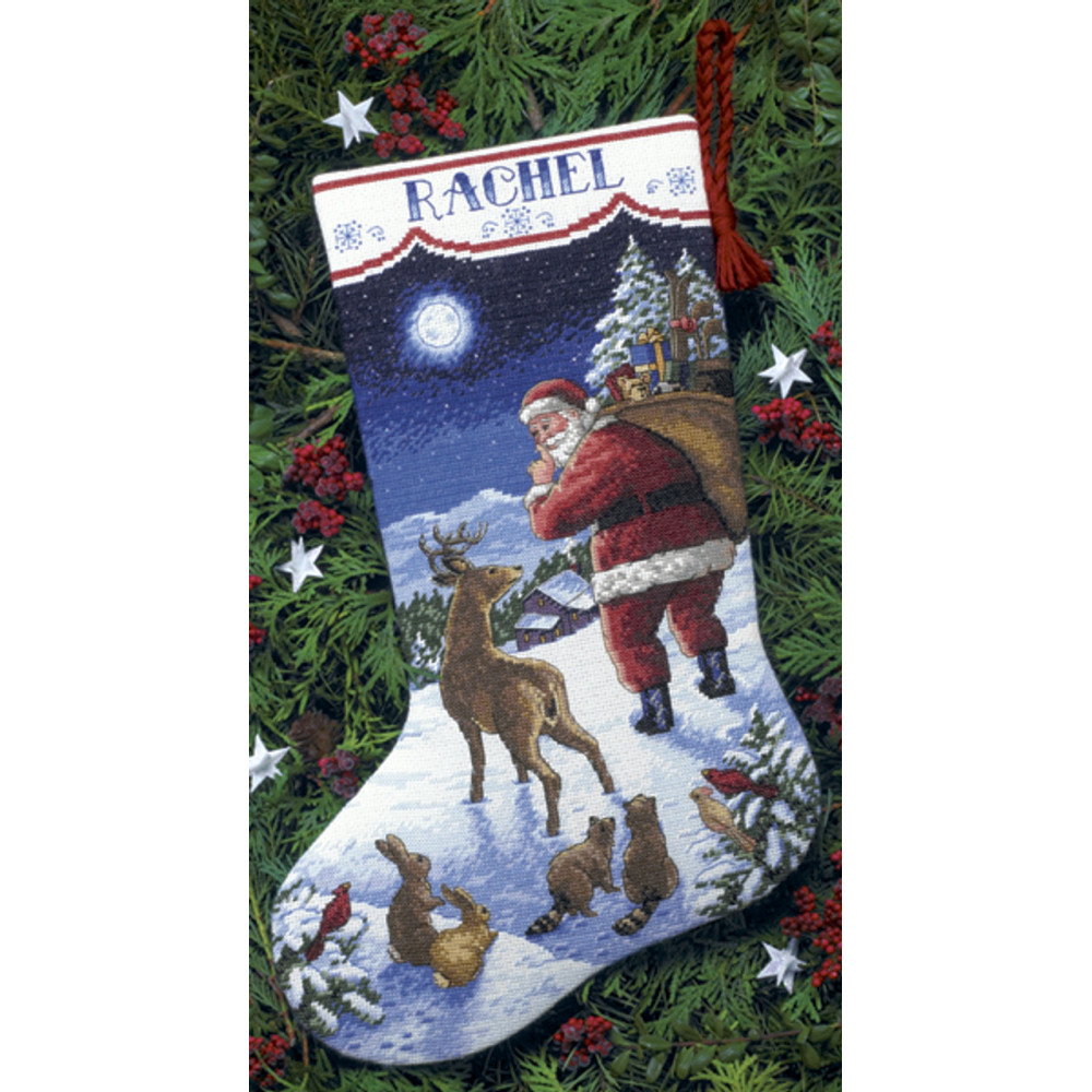 Counted Cross Stitch Kit Santa's Arrival Stocking, Dimensions 8683