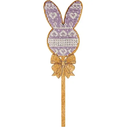 Wooden Bead Embroidery, Wonderland Crafts FLK-092 - Topper Bunny
