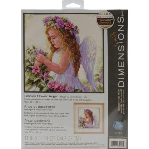 Counted Cross Stitch Kit Passion Flower Angel, Dimensions 35229