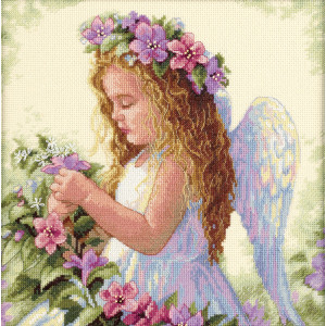 Counted Cross Stitch Kit Passion Flower Angel, Dimensions 35229