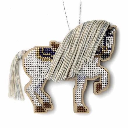 Wonderland Crafts Wooden Bead Embroidery Kit FLK-594 – Forest Stallion
