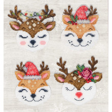 Toys Cross Stitch Kits Foxes and Deer, Luca-S JK032