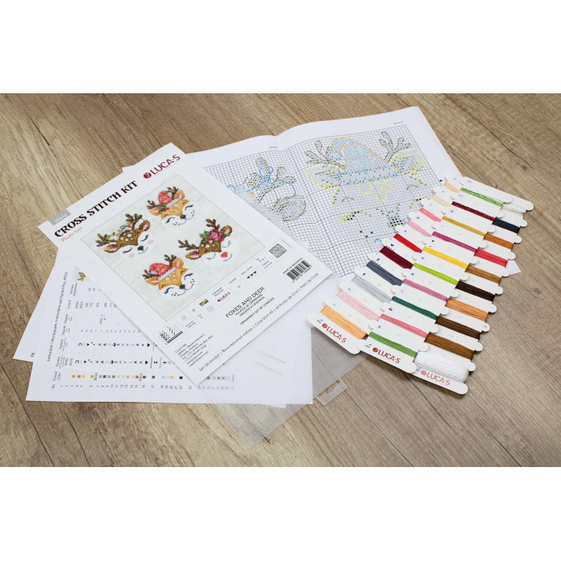 Toys Cross Stitch Kits Foxes and Deer, Luca-S JK032