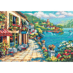 Counted Cross Stitch Kit Overlook Cafe, Dimensions, 65093