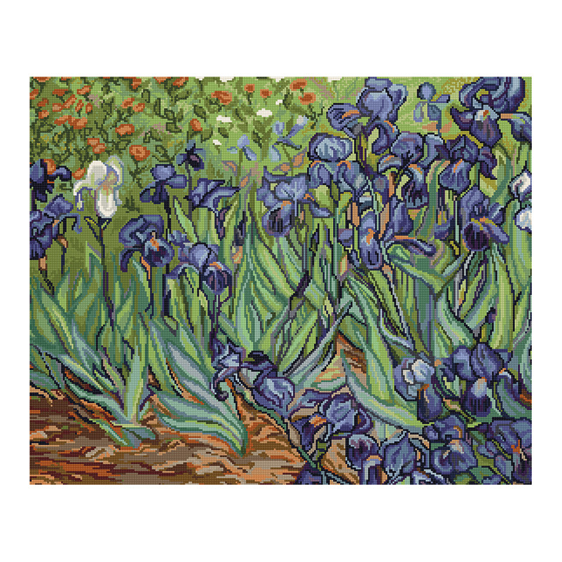 Tapestry kits “Irises, reproduction of Van Gog” Luca-S G444