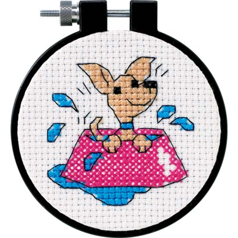 Counted Cross Stitch Kit Perky Puppy, Dimensions, 73039