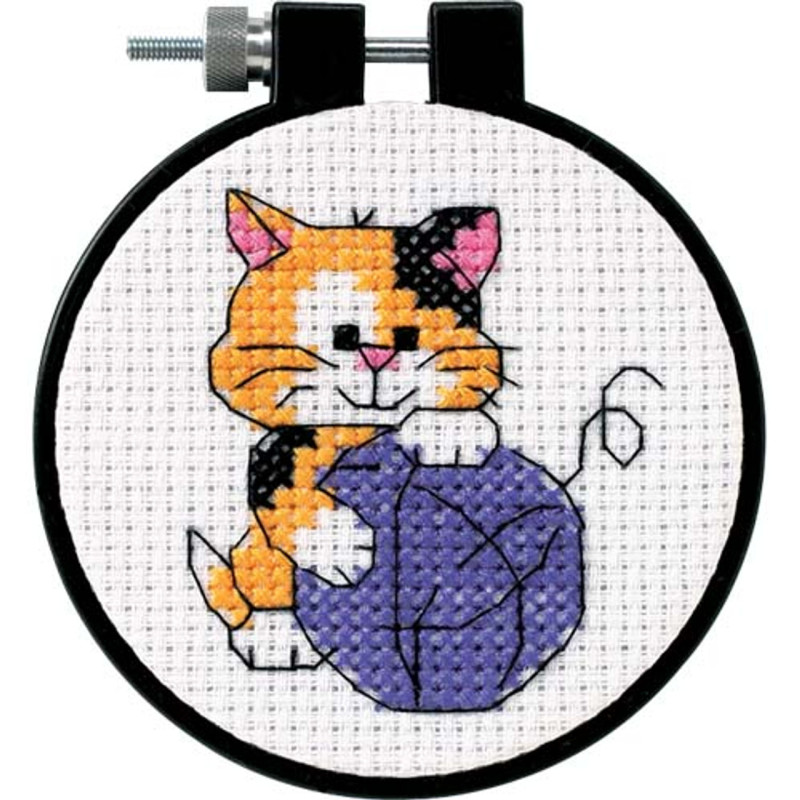 Counted Cross Stitch Kit Cute Kitty, Dimensions, 73038