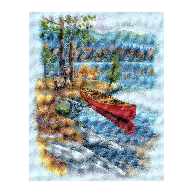 Counted Cross Stitch Kit 11"X14"-Outdoor Adventure, Dimensions, 70-35406