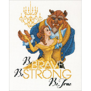 Counted Cross Stitch Kit 8"X10"-Be Brave, Dimensions, 70-35358