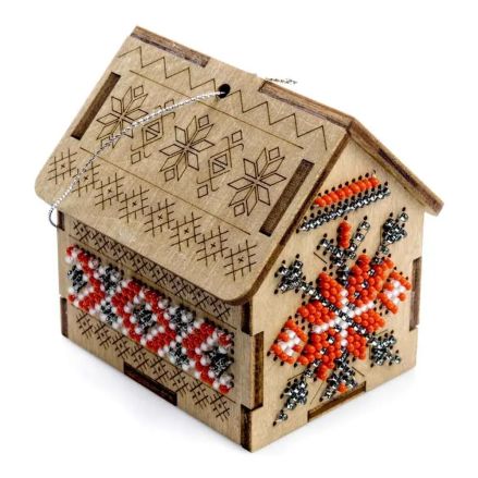 Wonderland Crafts Wooden Bead Embroidery Kit FLK-559 – Traditional House