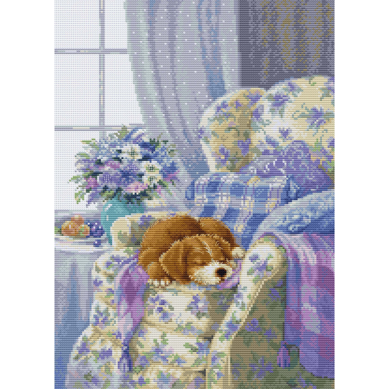 Cross Stitch Kit Luca-S Cozy Armchair BU5016