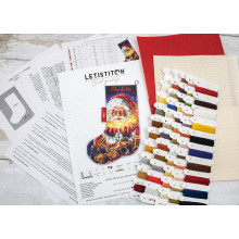 Christmas Miracle Stocking Cross Stitch Kit, Letistitch L8050