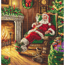 Santa's Rest by the Chimney...