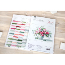 Cross Stitch Kit Etude with Roses, Luca-S B2280