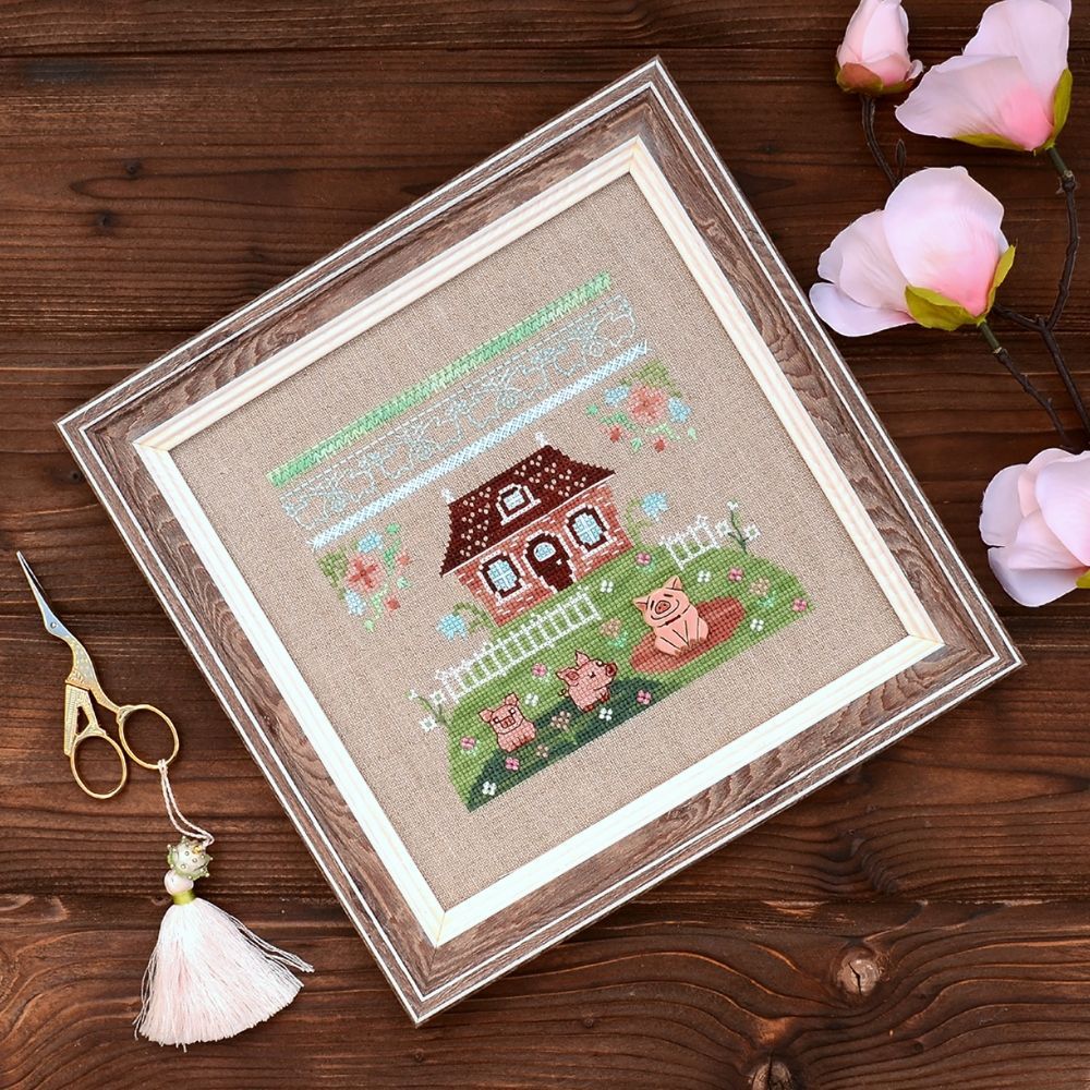 In a puddle Cross Stitch Kit – Tela Artis X-038 – Sampler – Hand-dyed Threads In a puddle Cross Stitch Kit – Tela Artis X-038 – Sampler – Hand-dyed Threads