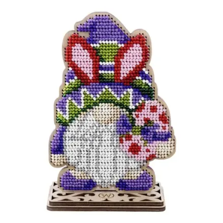 Wonderland Crafts Wooden Bead Embroidery Kit FLK-545 – Festive Gnome