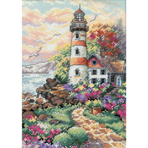 Counted Cross Stitch Kit 5"X7"-Beacon At Daybreak, Dimensions, 6883