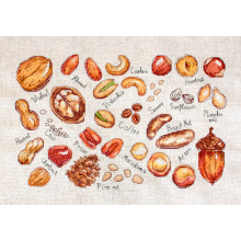Cross Stitch Kit Nuts and Seeds, Luca-S B1165