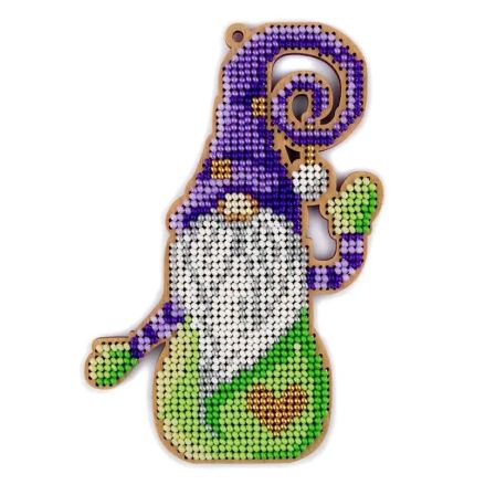 Wonderland Crafts Wooden Bead Embroidery Kit FLK-498 – Fairy Gnome
