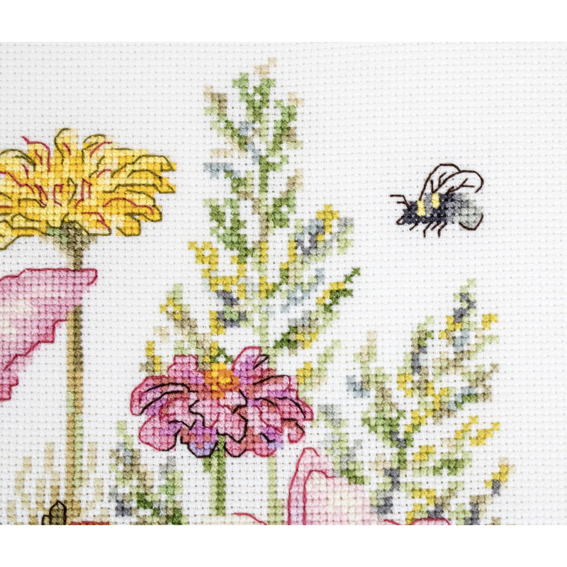 Cross Stitch Kit August Bouquet, Luca-S B2387