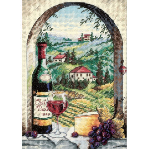 Counted Cross Stitch Kit 5"X7"-Dreaming Of Tuscany, Dimensions, 6972