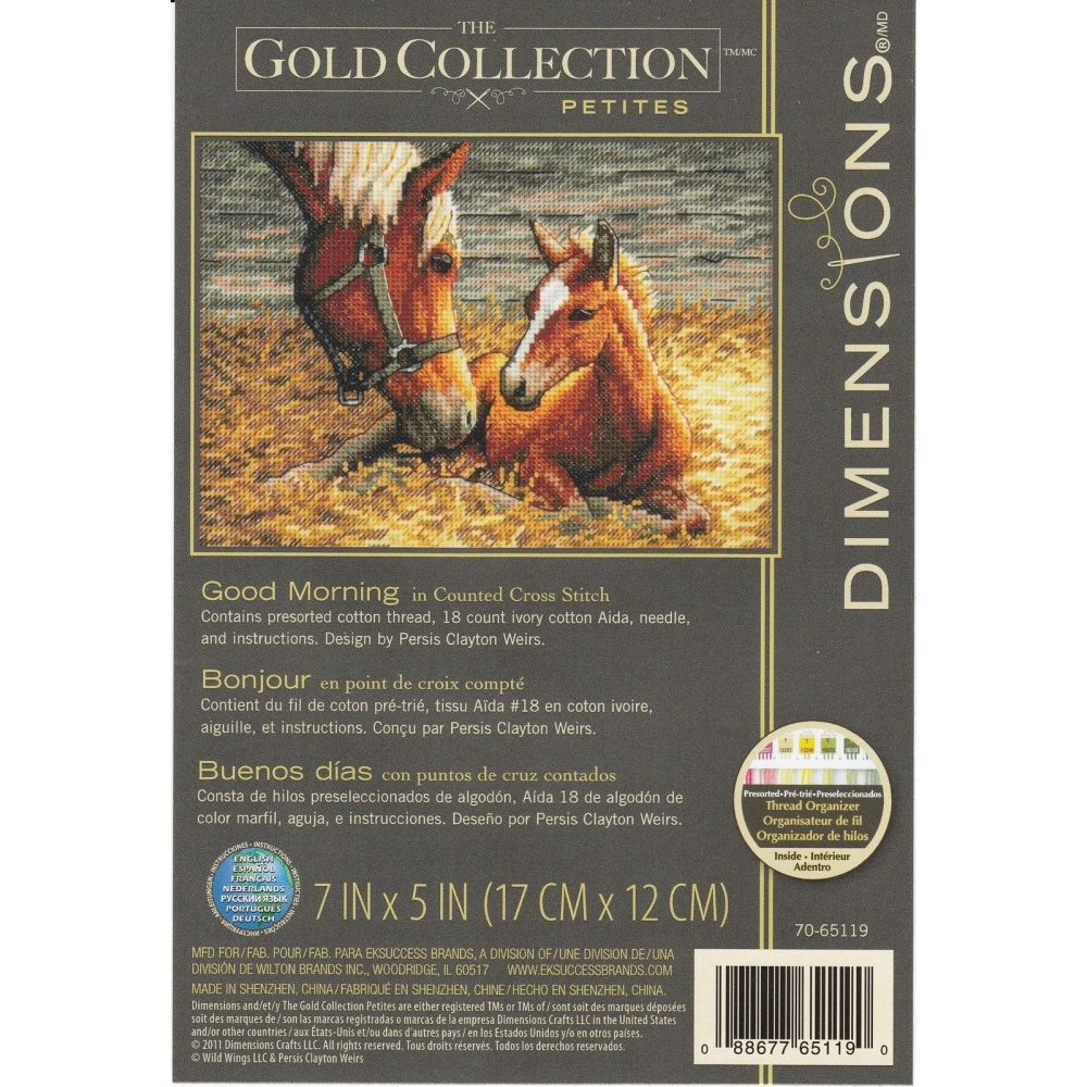 Dimensions Counted Cross Stitch Kit 70-65119 – Good Morning