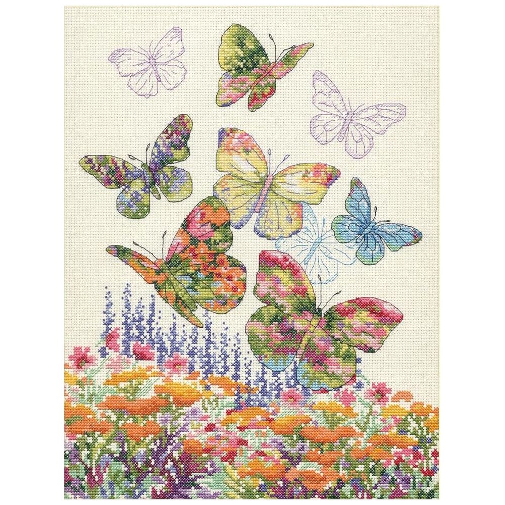 Dimensions Counted Cross Stitch Kit 70-35448 – Floral Butterfly