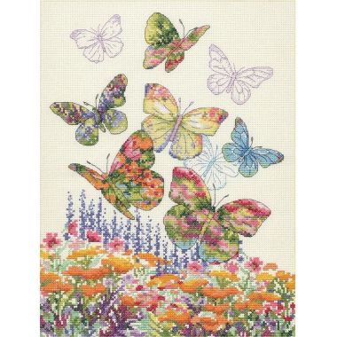 Dimensions Counted Cross Stitch Kit 70-35448 – Floral Butterfly