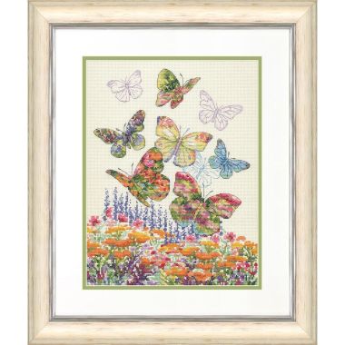 Dimensions Counted Cross Stitch Kit 70-35448 – Floral Butterfly
