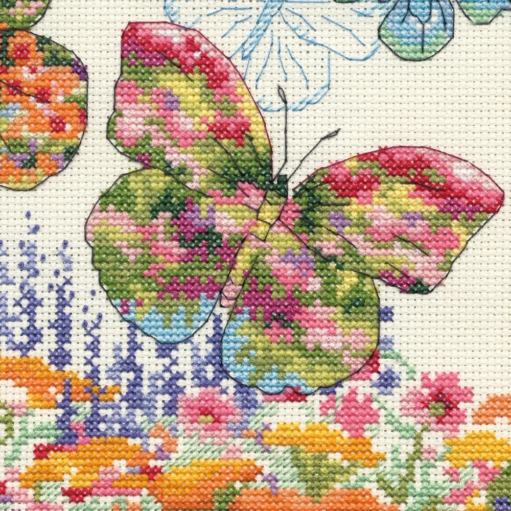 Dimensions Counted Cross Stitch Kit 70-35448 – Floral Butterfly