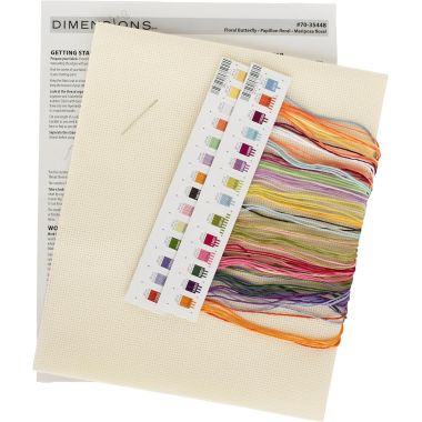 Dimensions Counted Cross Stitch Kit 70-35448 – Floral Butterfly