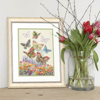 Dimensions Counted Cross Stitch Kit 70-35448 – Floral Butterfly