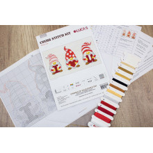 Toys Cross Stitch Kits Gnomes of Valentine's Day, Luca-S JK031