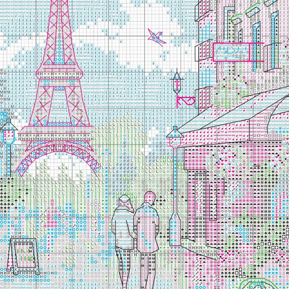 Dimensions Counted Cross Stitch Kit 70-35438 – Paris Scene