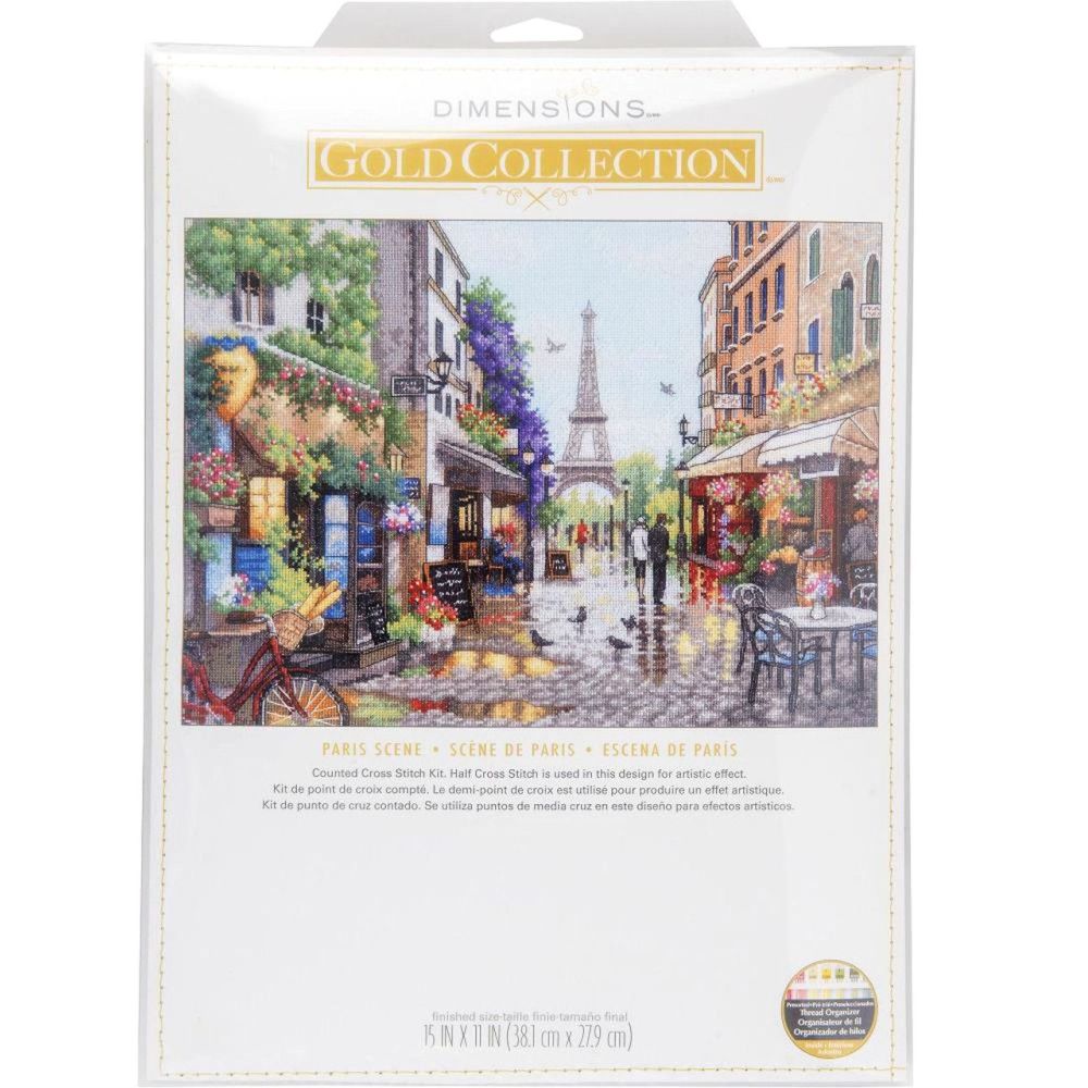 Dimensions Counted Cross Stitch Kit 70-35438 – Paris Scene