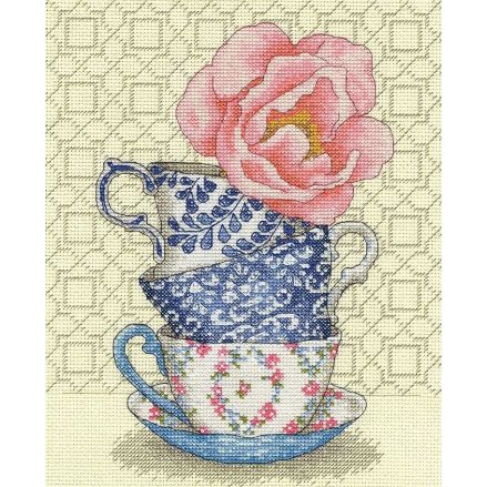 Dimensions Counted Cross Stitch Kit 70-35414 – Rose Tea