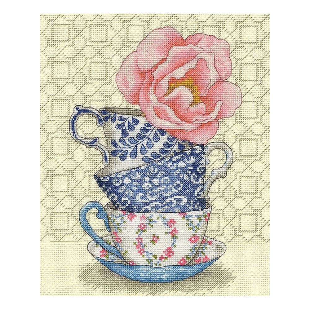 Dimensions Counted Cross Stitch Kit 70-35414 – Rose Tea