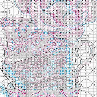 Dimensions Counted Cross Stitch Kit 70-35414 – Rose Tea