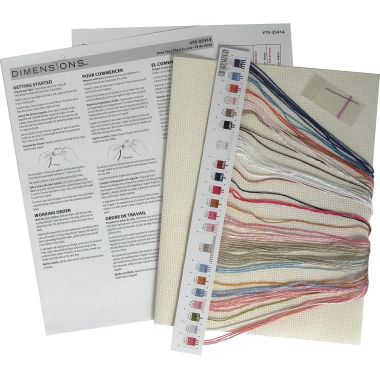 Dimensions Counted Cross Stitch Kit 70-35414 – Rose Tea