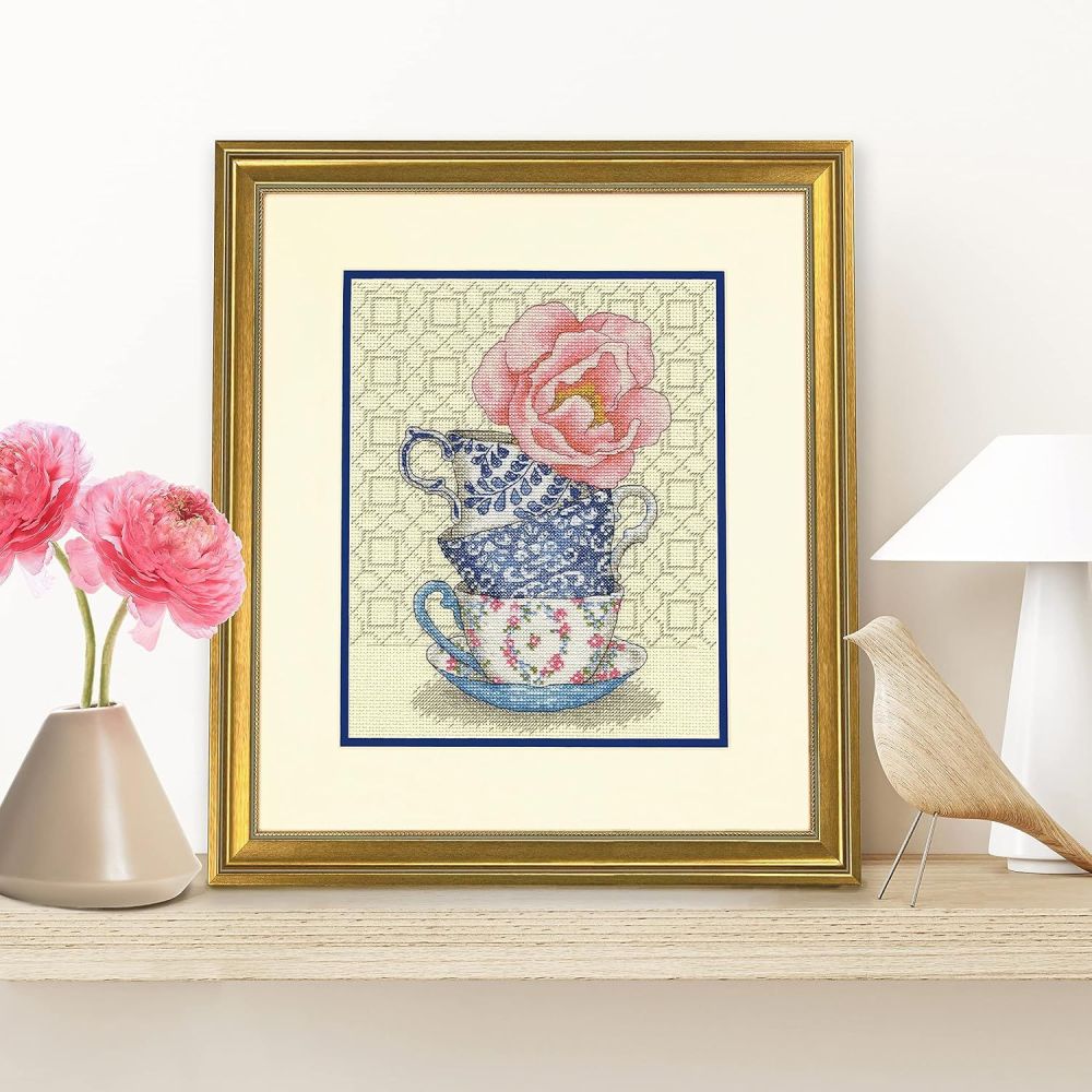 Dimensions Counted Cross Stitch Kit 70-35414 – Rose Tea