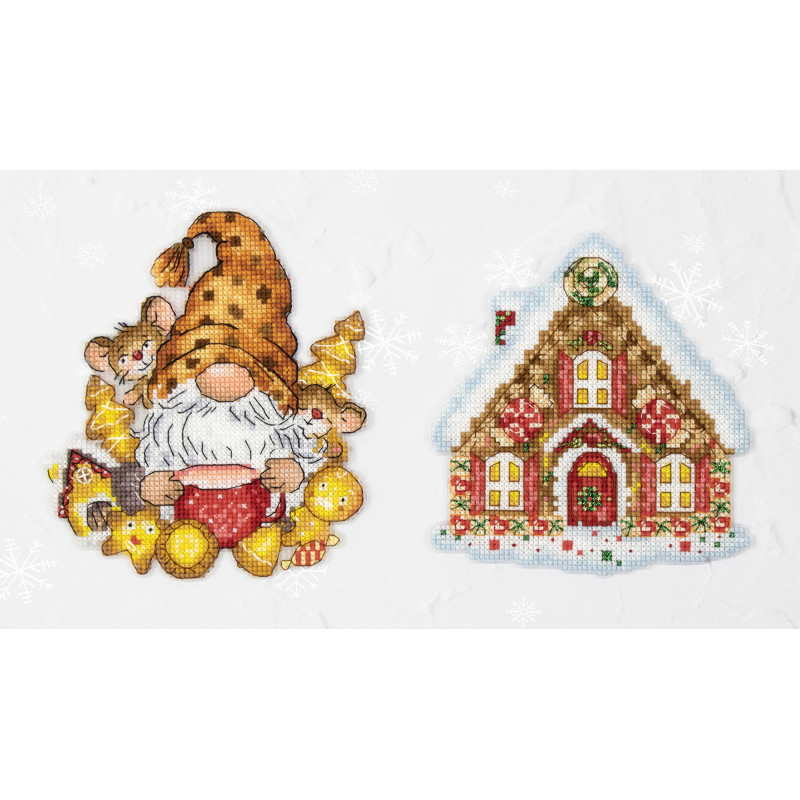 Toys Cross Stitch Kits The Gnome and the House, Luca-S JK036