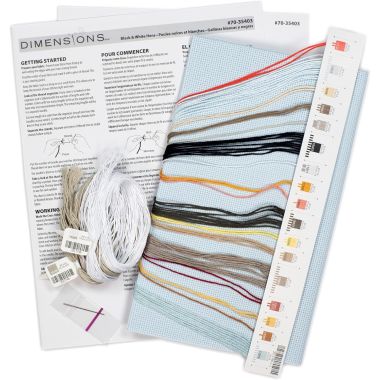 Dimensions Counted Cross Stitch Kit 70-35403 – Black & White Hens