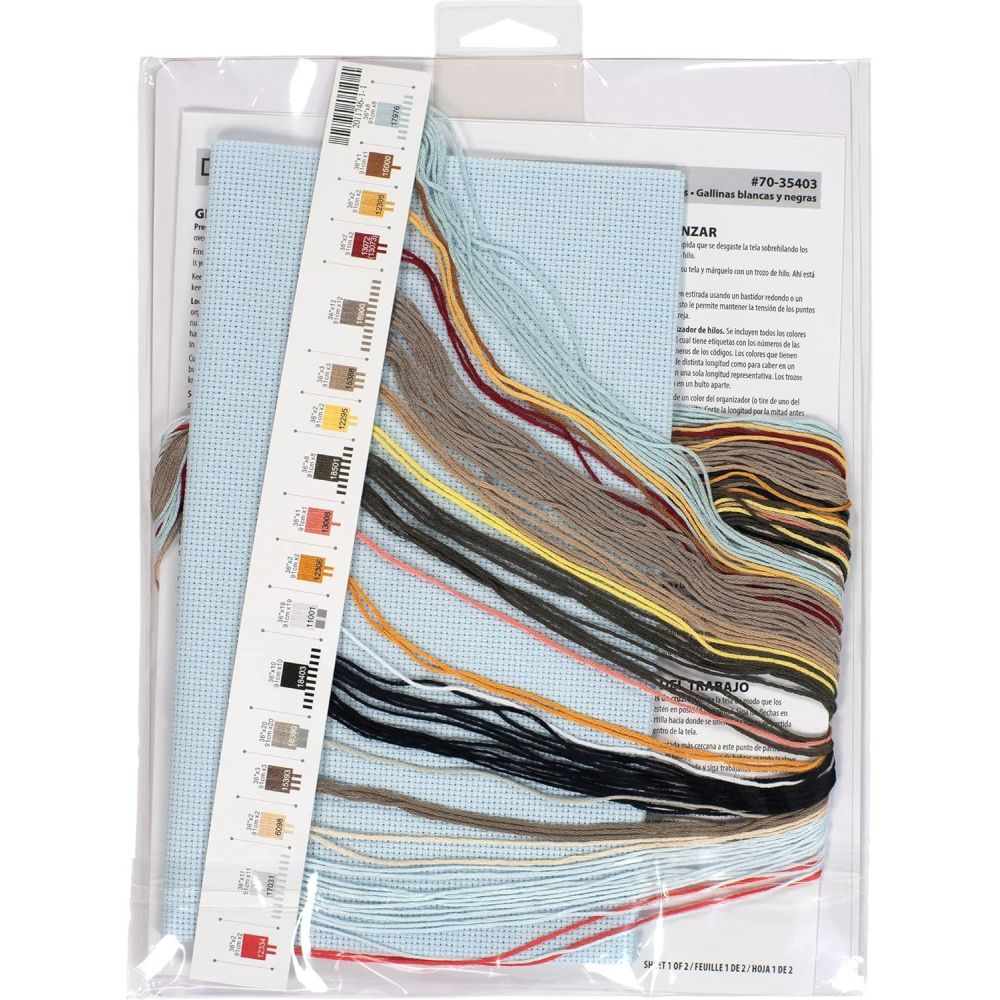 Dimensions Counted Cross Stitch Kit 70-35403 – Black & White Hens