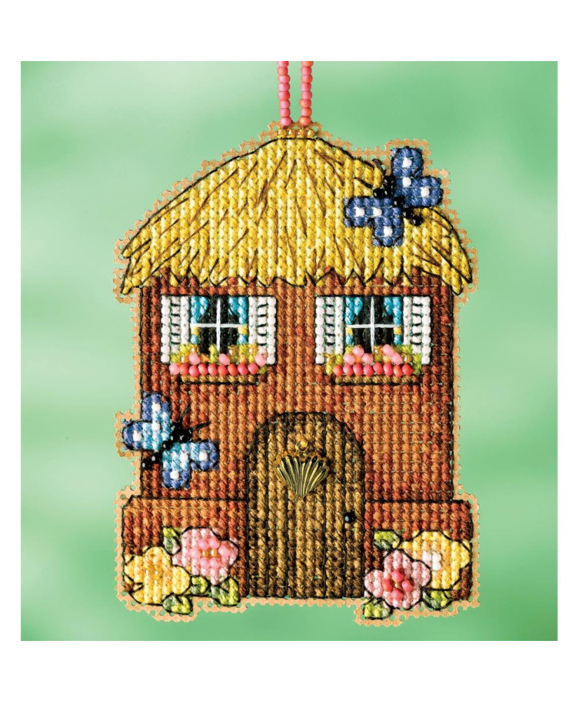 Beaded Cross Stitch Kit Straw House, Mill Hill MH16-2216