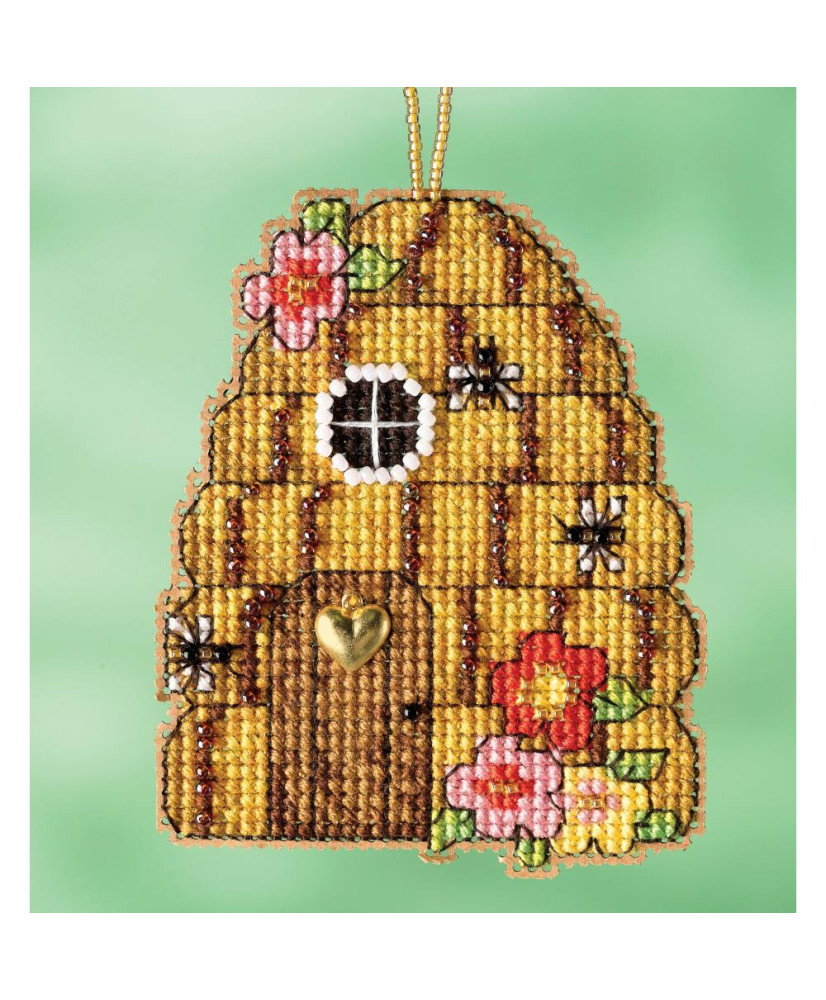 Beaded Cross Stitch Kit Beehive House, Mill Hill MH16-2214