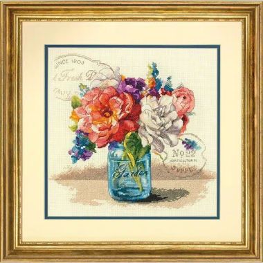 Dimensions Counted Cross Stitch Kit 70-35334 – Garden Bouquet