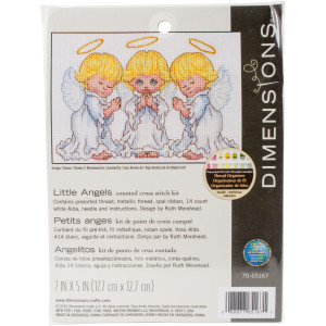 Counted Cross Stitch Kit 7"X5"-Little Angels, Dimensions, 70-65167