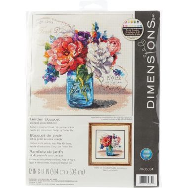 Dimensions Counted Cross Stitch Kit 70-35334 – Garden Bouquet