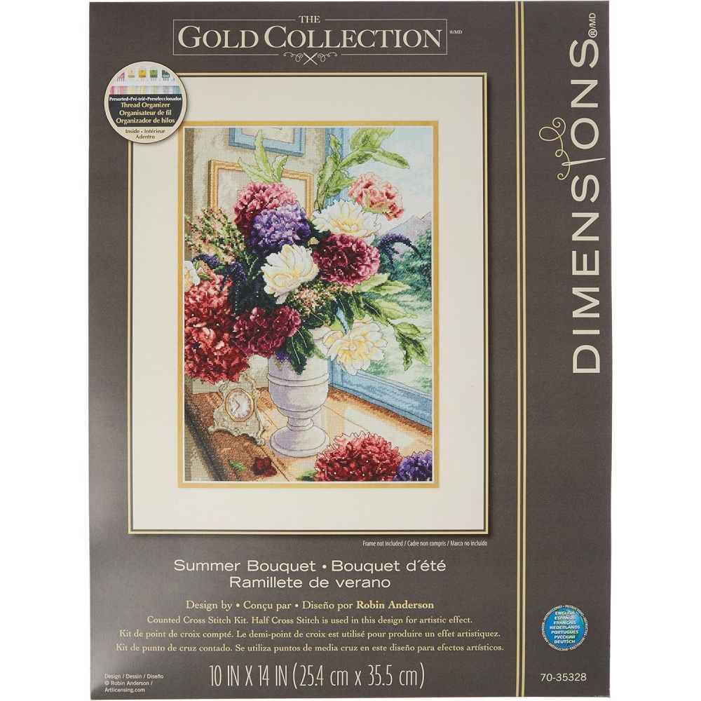 Dimensions Counted Cross Stitch Kit 70-35328 – Summer Bouquet