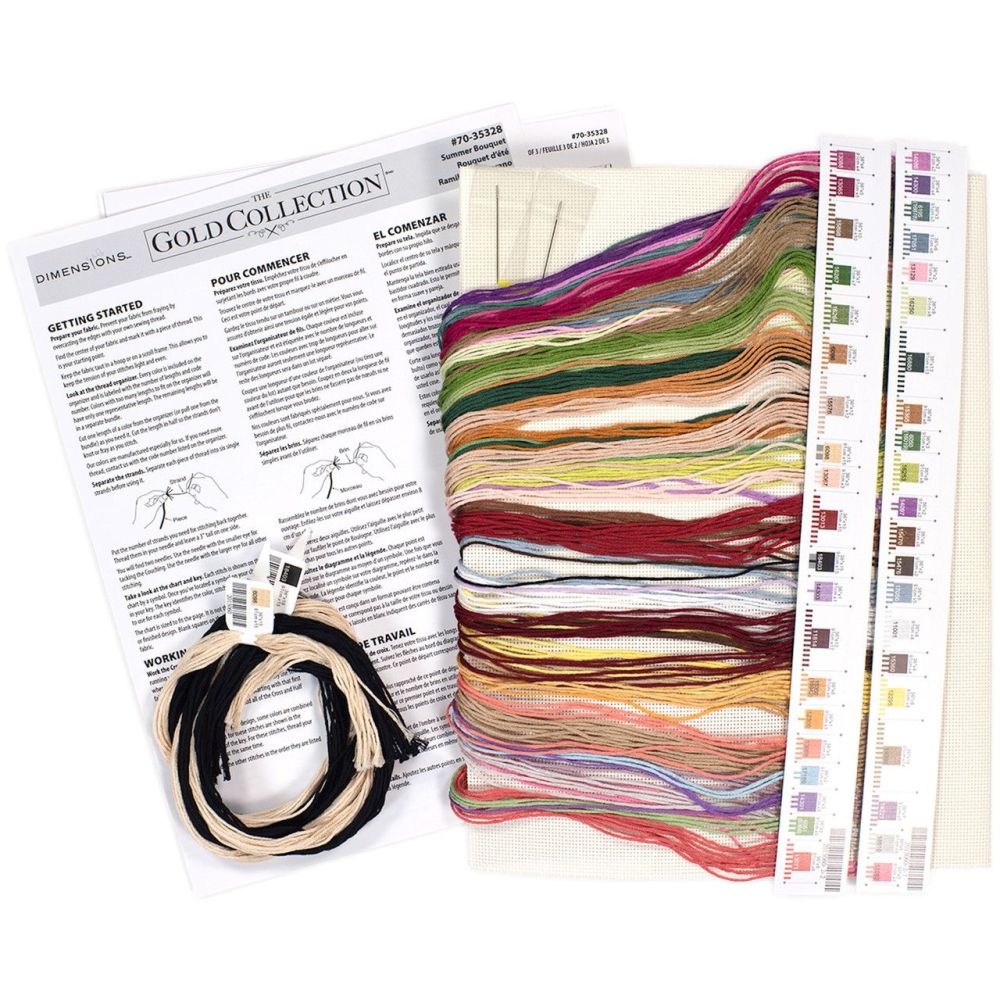 Dimensions Counted Cross Stitch Kit 70-35328 – Summer Bouquet